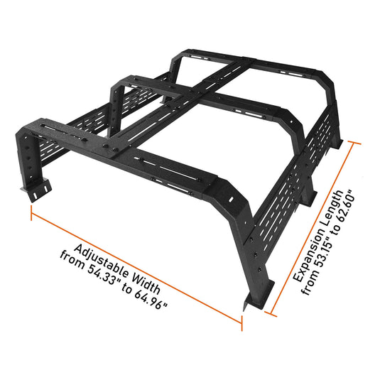 Truck 18.8" High Overland Bed Rack - Hooke Road BXG.9906-S 15