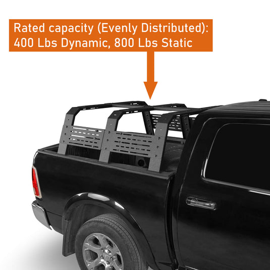 Truck 18.8" High Overland Bed Rack - Hooke Road BXG.9906-S 4