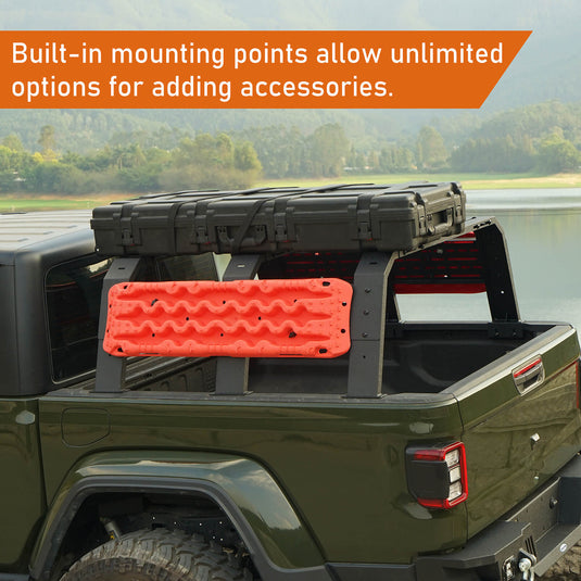 18.8" High Overland Bed Rack (Ford Ranger & GMC Canyon & Chevrolet Colorado & Jeep Gladiator JT)- Hooke Road