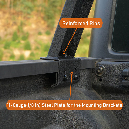 18.8" High Overland Bed Rack (Ford Ranger & GMC Canyon & Chevrolet Colorado & Jeep Gladiator JT)- Hooke Road