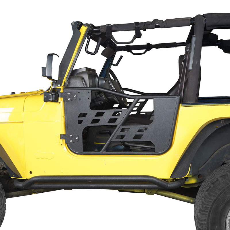 Load image into Gallery viewer, HookeRoad Tubular Doors w/Side Mirrors for 1997-2006 Jeep Wrangler TJ b1005s 3

