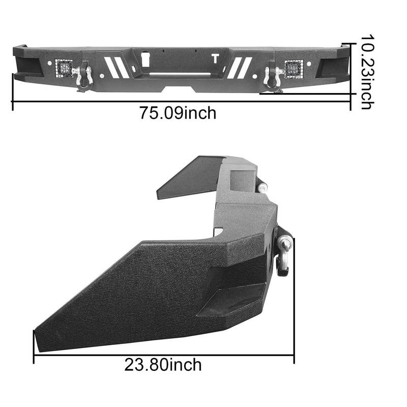 Load image into Gallery viewer, Hooke Road Tundra Rear Bumper Full Width Rear Bumper for Toyota Tundra BXG602 Toyota Tundra Parts b5002 11
